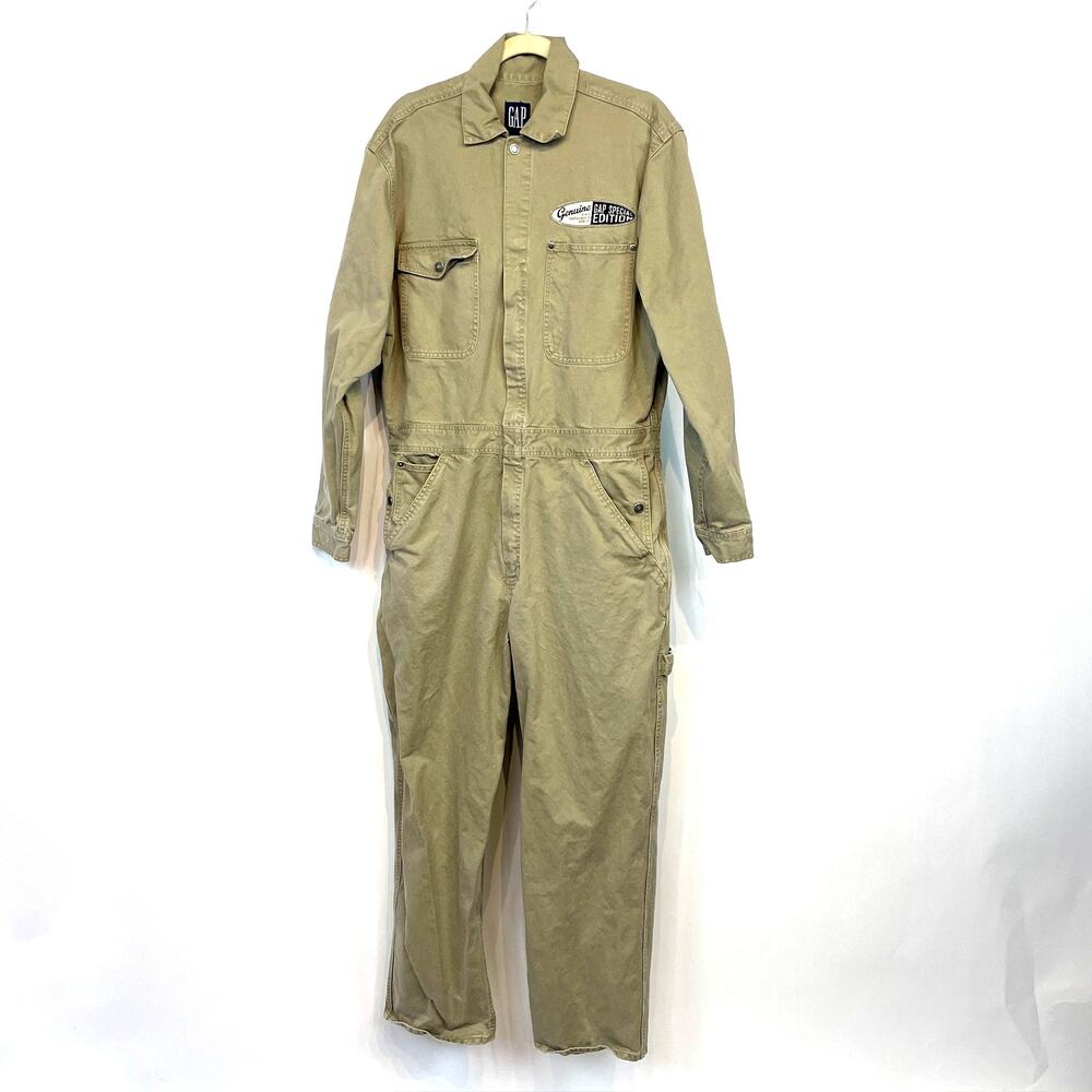 GAP Special Edition MED Khaki Mechanics Jumpsuit Coverall VTG Unisex